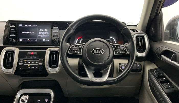 2021 KIA SONET HTX 1.0 IMT, Petrol, Manual, 67,652 km, Steering Wheel Close Up