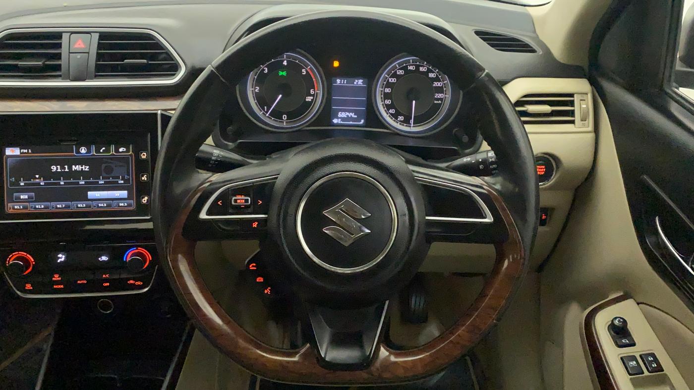 2018 Maruti Dzire ZDI PLUS, Diesel, Manual, 68,244 km, Steering Wheel Close Up