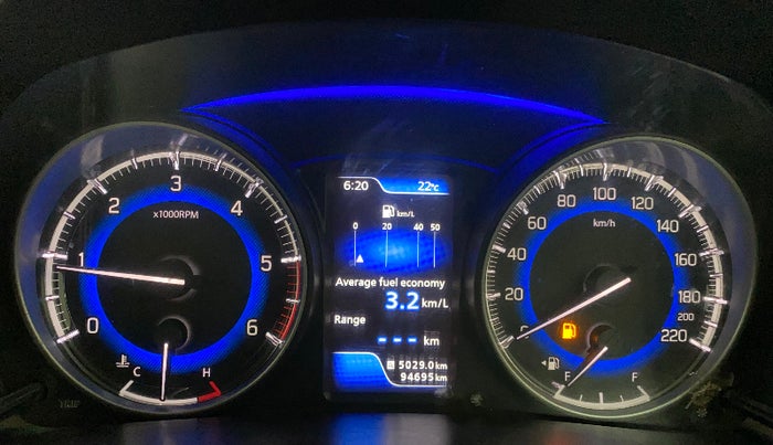 2016 Maruti Baleno ALPHA DIESEL 1.3, Diesel, Manual, 94,761 km, Instrument cluster - Glass has scratches