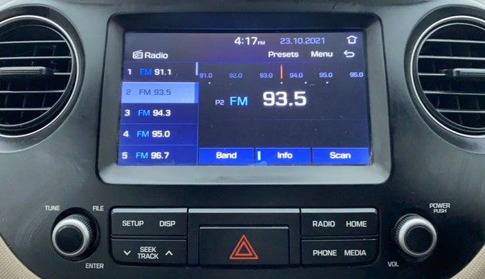 2017 Hyundai Grand i10 Sportz(O) 1.2 MT, Petrol, Manual, 18,296 km, Infotainment System
