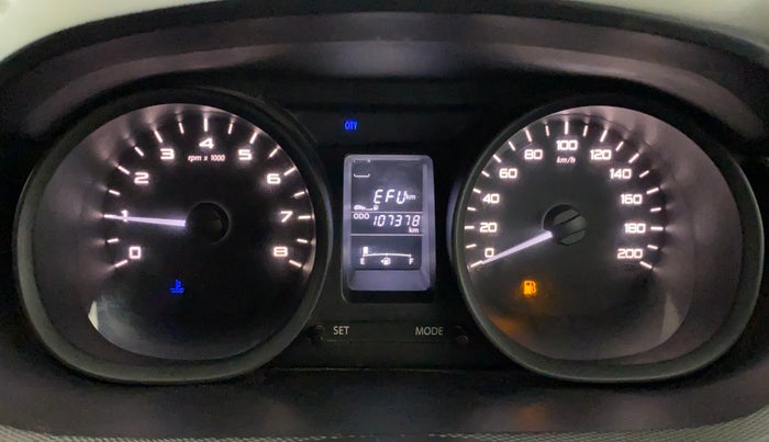 2016 Tata Tiago XM PETROL, Petrol, Manual, 1,07,366 km, Odometer Image