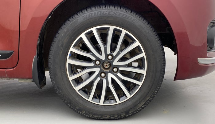 2017 Maruti Dzire ZXI Plus AMT, Petrol, Automatic, 76,239 km, Right Front Wheel