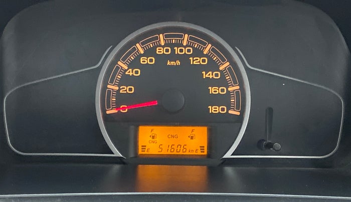 2021 Maruti Alto LXI CNG, CNG, Manual, 51,606 km, Odometer Image