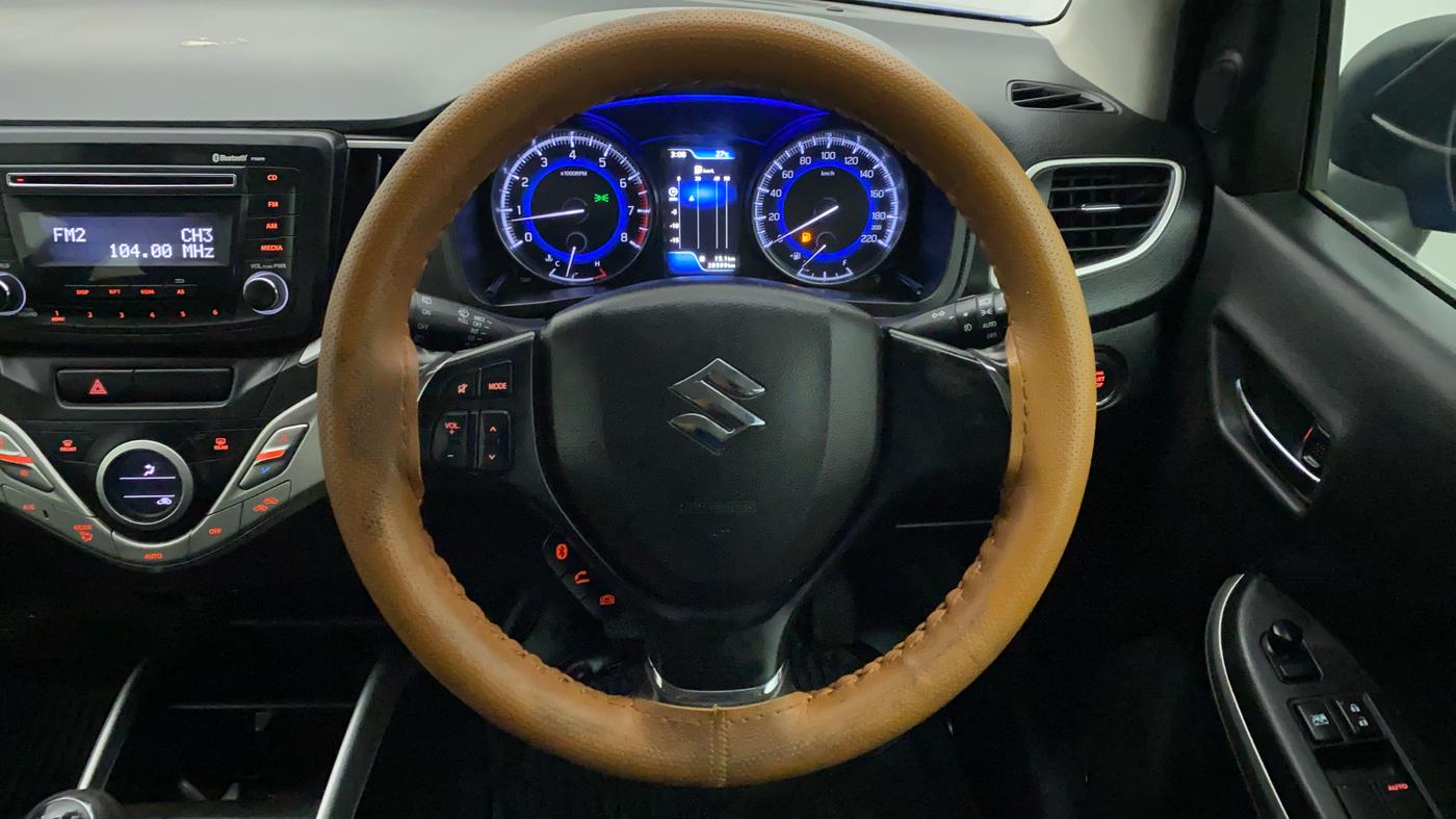 2017 Maruti Baleno ZETA PETROL 1.2, Petrol, Manual, 28,599 km, Steering Wheel Close Up