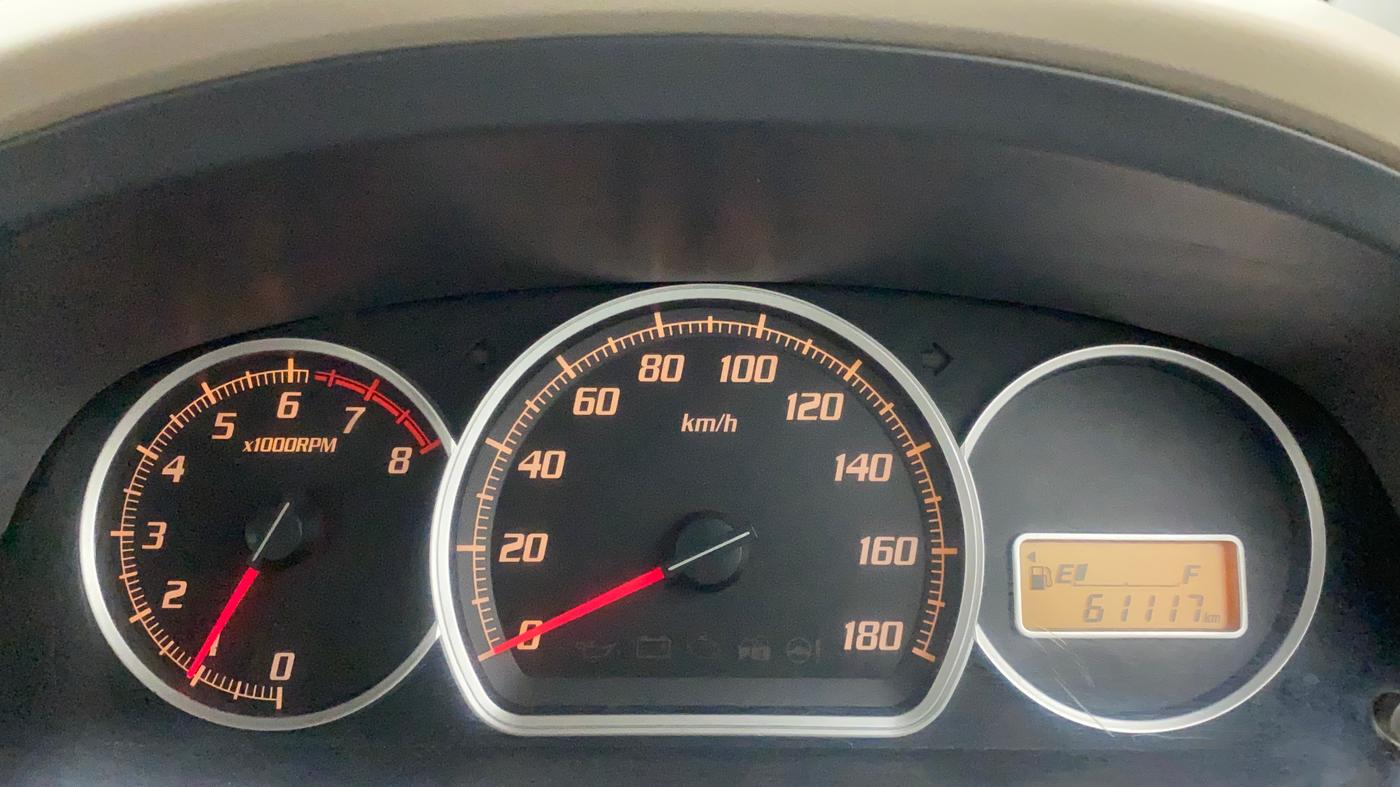 2010 Maruti Zen Estilo VXI, Petrol, Manual, 61,117 km, Odometer Image