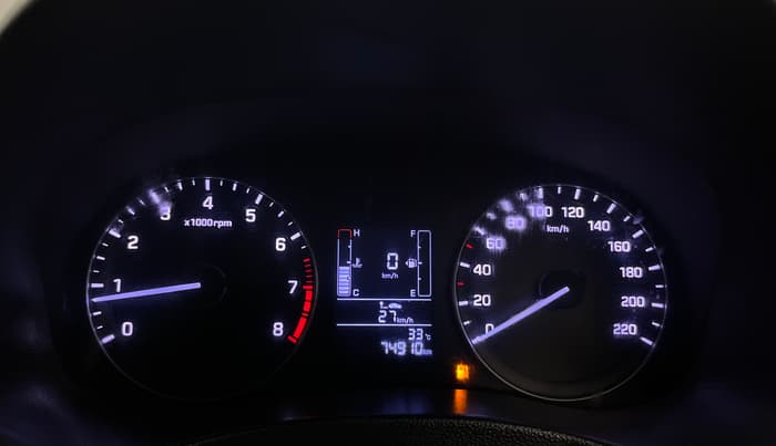2015 Hyundai Creta SX PLUS 1.6 PETROL, Petrol, Manual, 74,885 km, Odometer Image