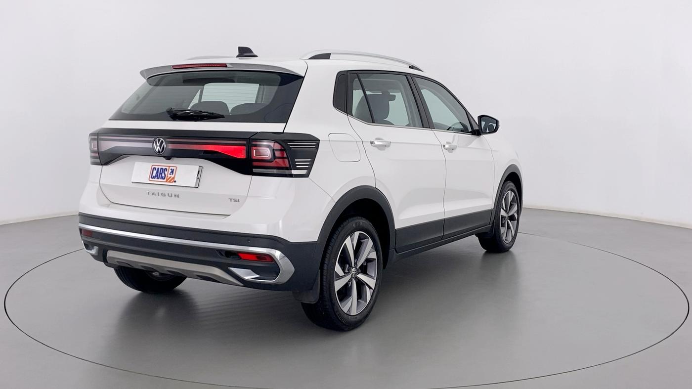 2021 Volkswagen TAIGUN TOPLINE 1.0 TSI MT, Petrol, Manual, 7,977 km, Right Back Diagonal