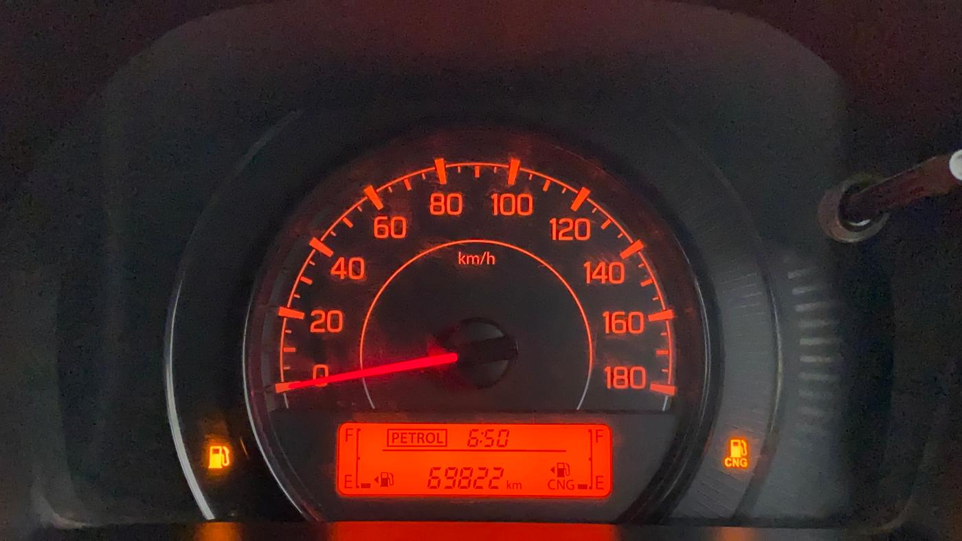 2019 Maruti New Wagon-R LXI CNG 1.0, CNG, Manual, 70,360 km, Odometer Image