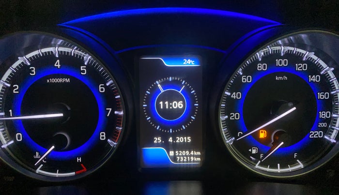 2017 Maruti Baleno ALPHA PETROL 1.2, Petrol, Manual, 73,219 km, Odometer Image