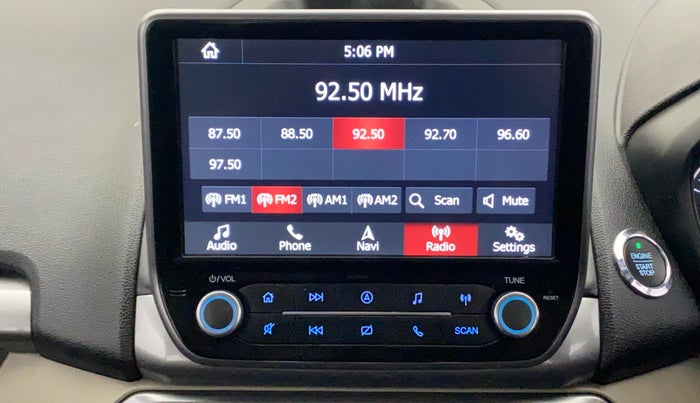 2020 Ford Ecosport TITANIUM 1.5L PETROL, Petrol, Manual, 25,566 km, Infotainment System