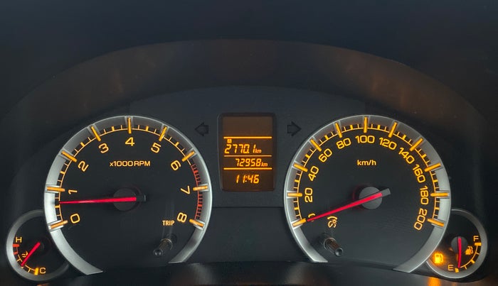 2012 Maruti Swift VXI, Petrol, Manual, 72,958 km, Odometer Image