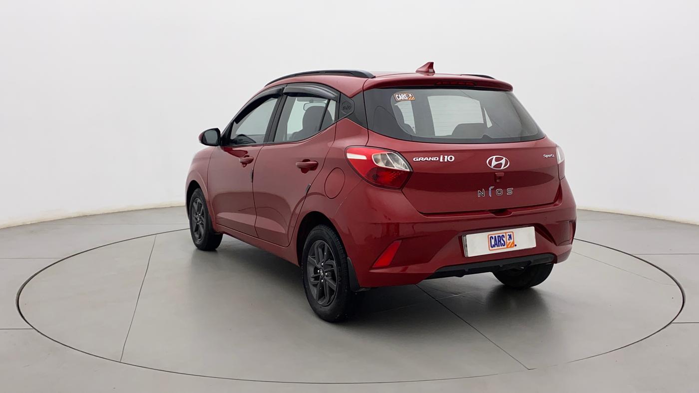 2021 Hyundai GRAND I10 NIOS SPORTZ AMT 1.2 KAPPA VTVT, Petrol, Automatic, 52,195 km, Left Back Diagonal