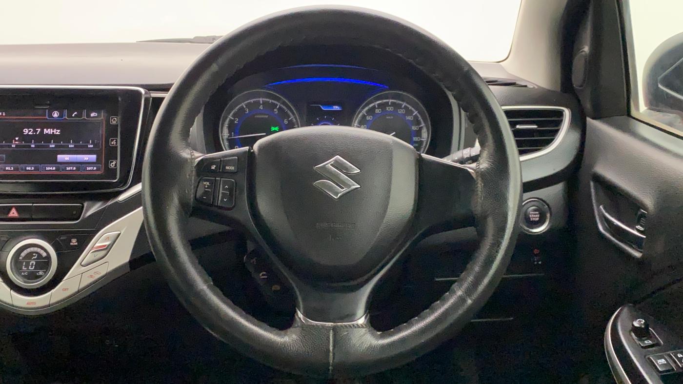 2018 Maruti Baleno ALPHA PETROL 1.2, Petrol, Manual, 18,431 km, Steering Wheel Close Up