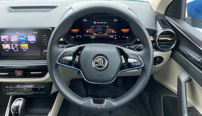 2022 Skoda SLAVIA STYLE 1.5 TSI DSG, Petrol, Automatic, 11,162 km, Steering Wheel Close Up