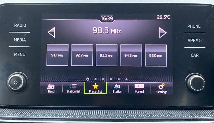 2022 Skoda SLAVIA STYLE 1.5 TSI DSG, Petrol, Automatic, 11,162 km, Infotainment System