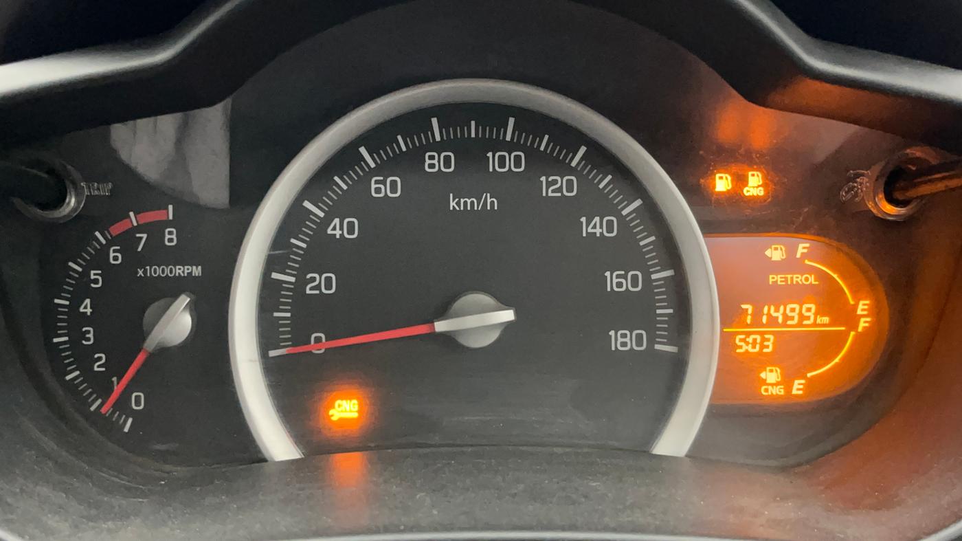 2017 Maruti Celerio VXI CNG, CNG, Manual, 71,445 km, Odometer Image