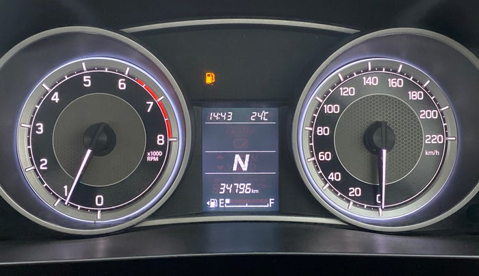 2019 Maruti Dzire ZXI AMT, Petrol, Automatic, 34,989 km, Odometer Image