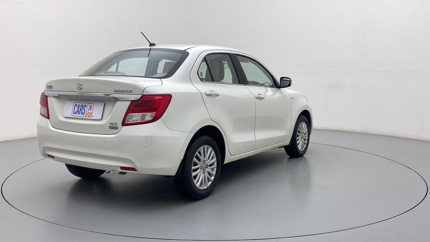 2019 Maruti Dzire ZXI AMT, Petrol, Automatic, 34,989 km, Right Back Diagonal