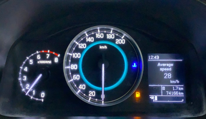 2017 Maruti IGNIS ZETA 1.2 K12, Petrol, Manual, 74,267 km, Odometer Image