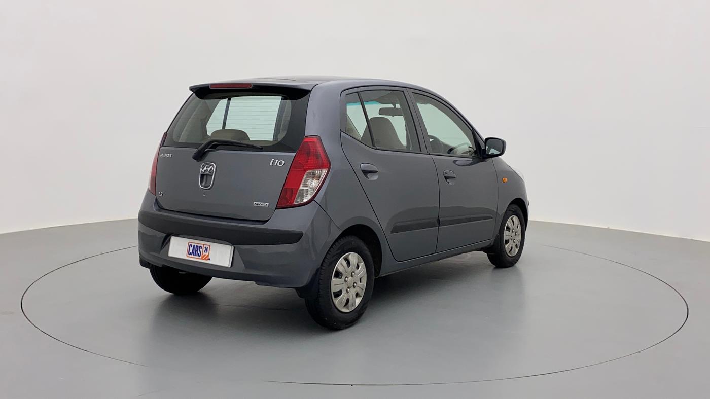 2009 Hyundai i10 SPORTZ 1.2, Petrol, Manual, 95,299 km, Right Back Diagonal