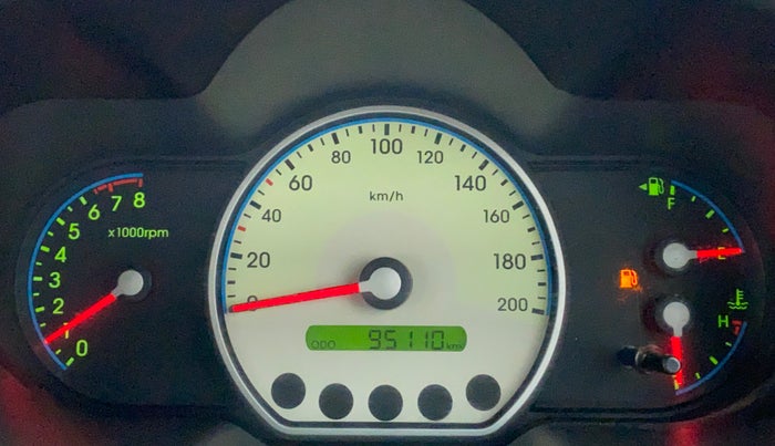2009 Hyundai i10 SPORTZ 1.2, Petrol, Manual, 95,299 km, Odometer Image