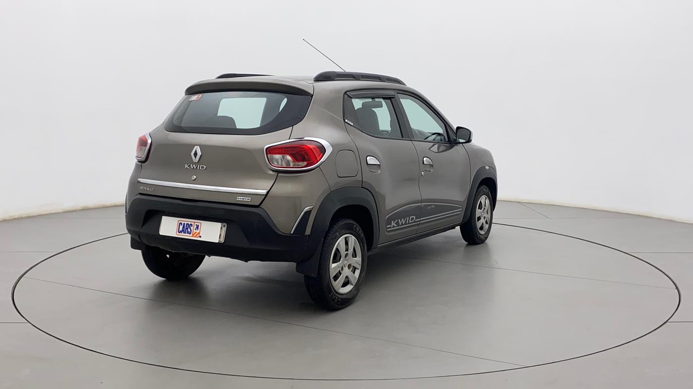 2018 Renault Kwid RXT 1.0 AMT (O), Petrol, Automatic, 43,879 km, Right Back Diagonal
