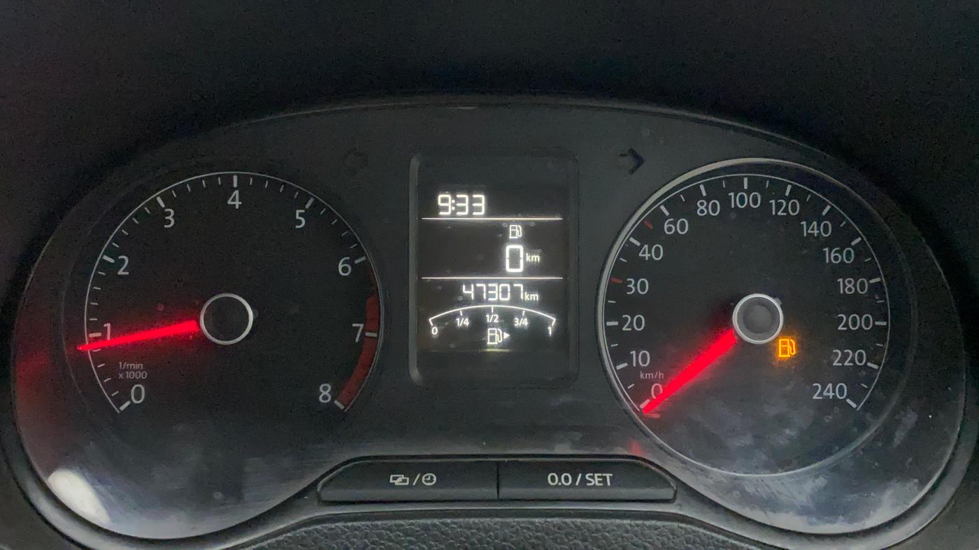 2019 Volkswagen Polo COMFORTLINE 1.0L MPI, Petrol, Manual, 47,385 km, Odometer Image