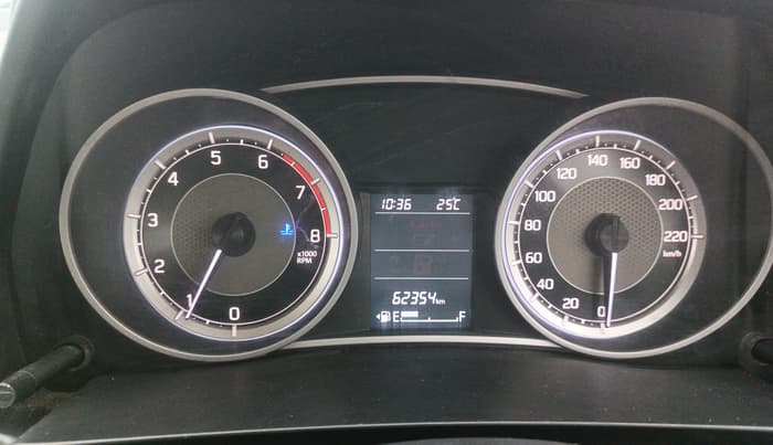 2018 Maruti Dzire ZXI PLUS, Petrol, Manual, 62,350 km, Odometer Image