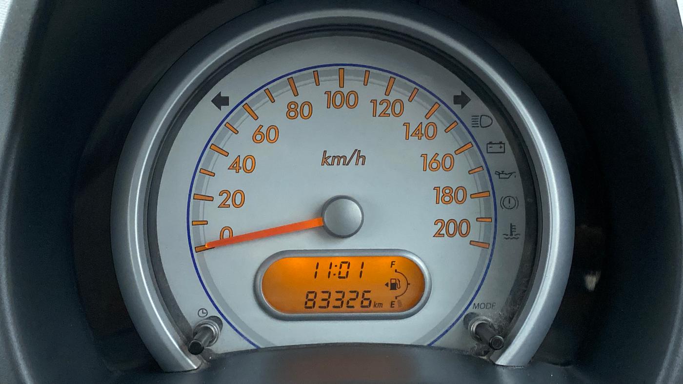 2010 Maruti Ritz VXI BS IV, Petrol, Manual, 83,476 km, Odometer Image