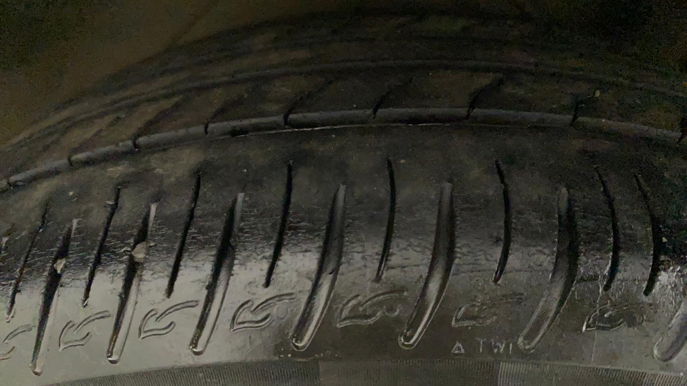 2018 Tata NEXON XZA PLUS DIESEL, Diesel, Automatic, 1,09,563 km, Left Front Tyre Tread