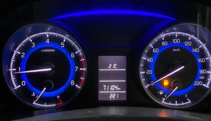 2017 Maruti Baleno DELTA PETROL 1.2, Petrol, Manual, 71,100 km, Odometer Image