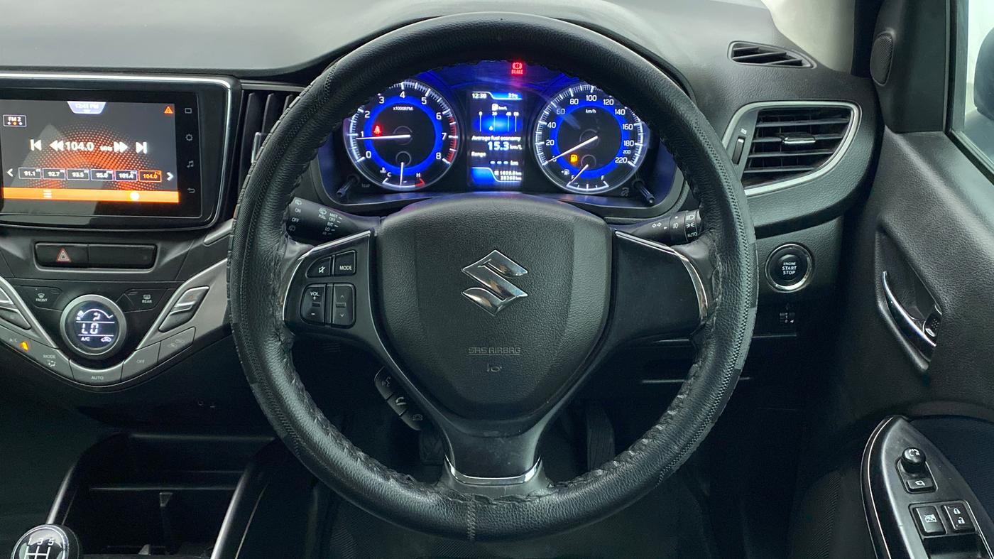 2019 Maruti Baleno ALPHA PETROL 1.2, Petrol, Manual, 38,368 km, Steering Wheel Close Up