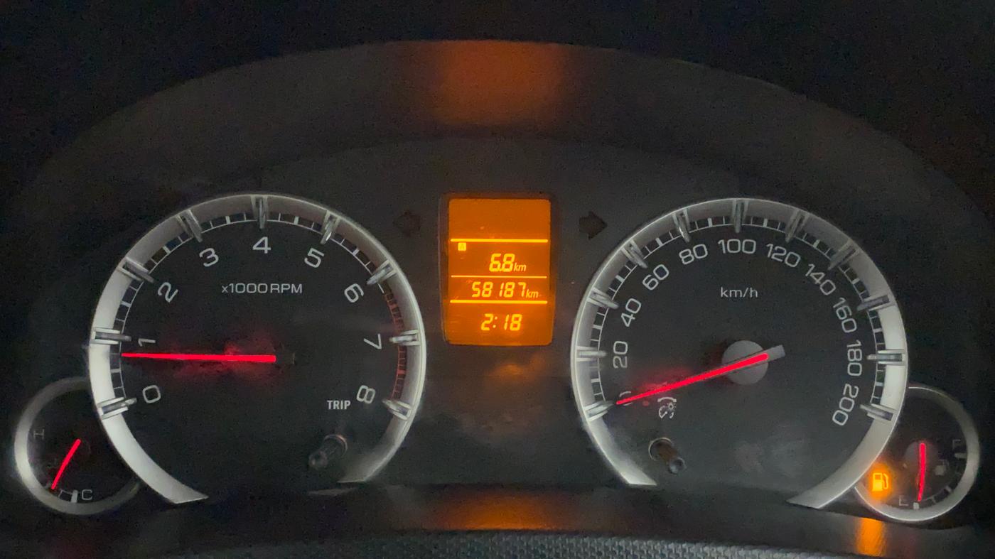 2013 Maruti Swift Dzire VXI, Petrol, Manual, 58,187 km, Odometer Image
