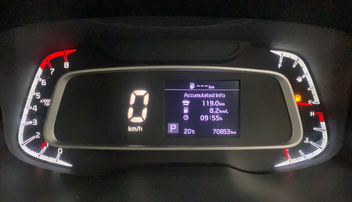 2020 KIA SONET HTK PLUS 1.0 DCT, Petrol, Automatic, 70,853 km, Odometer Image