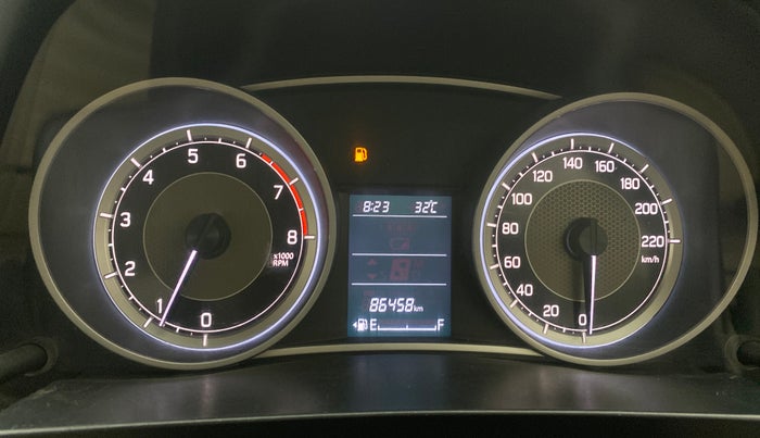 2017 Maruti Dzire ZXI PLUS, Petrol, Manual, 86,427 km, Odometer Image