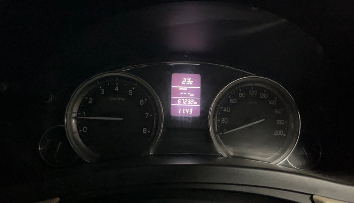 2015 Maruti Ciaz VXI+, Petrol, Manual, 67,224 km, Odometer Image