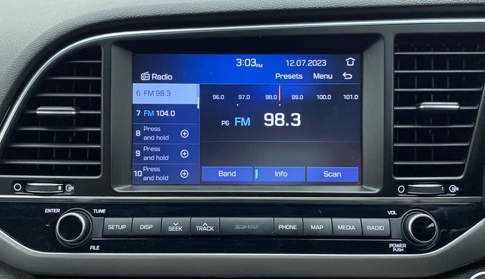 2019 Hyundai New Elantra 2.0 SX AT PETROL, Petrol, Automatic, 37,705 km, Infotainment System