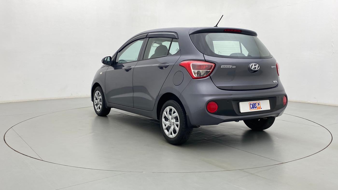 2017 Hyundai Grand i10 SPORTZ 1.2 KAPPA VTVT, Petrol, Manual, 9,253 km, Left Back Diagonal (45- Degree) View