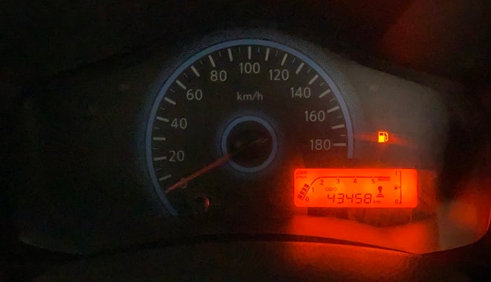 2017 Datsun Redi Go T (O), Petrol, Manual, 43,414 km, Odometer Image