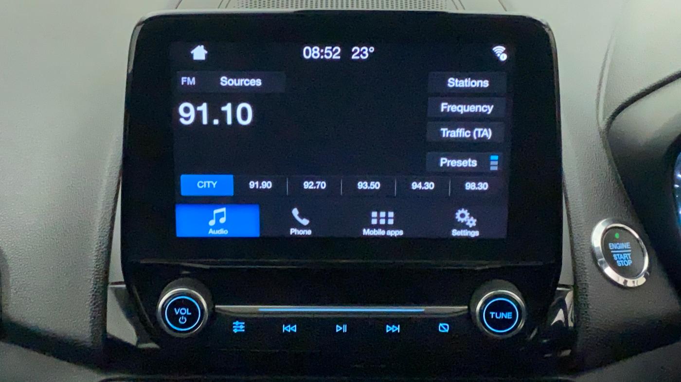 2018 Ford Ecosport TITANIUM + 1.5L PETROL AT, Petrol, Automatic, 53,768 km, Infotainment System