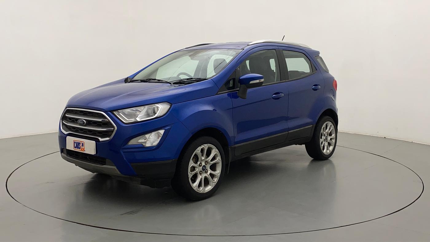 2018 Ford Ecosport TITANIUM + 1.5L PETROL AT, Petrol, Automatic, 53,768 km, Left Front Diagonal