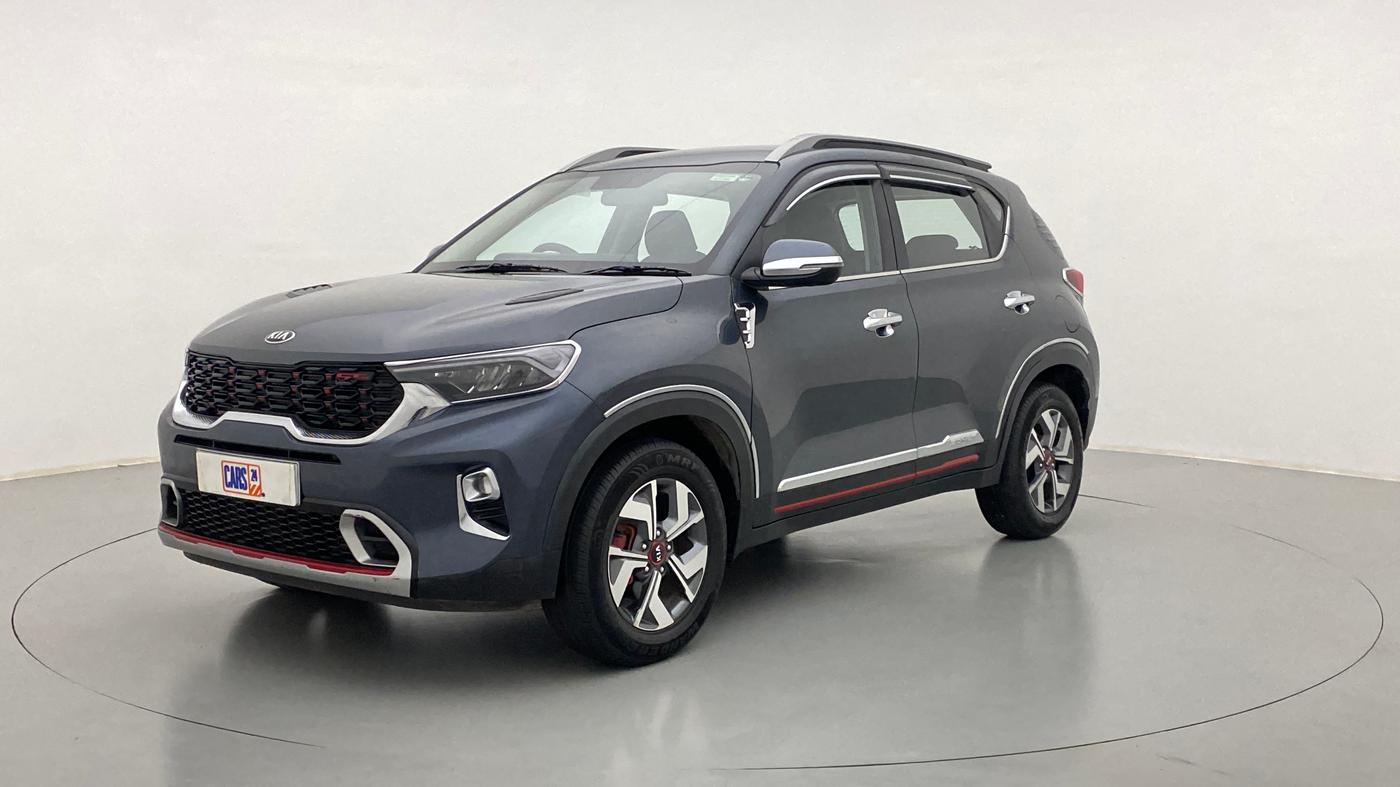 2020 KIA SONET GTX + 1.0 IMT, Petrol, Manual, 10,902 km, Left Front Diagonal