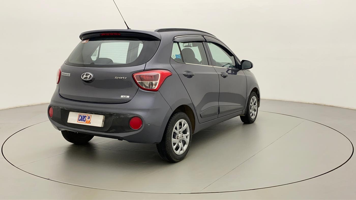 2019 Hyundai Grand i10 SPORTZ 1.2 KAPPA VTVT, Petrol, Manual, 24,967 km, Right Back Diagonal