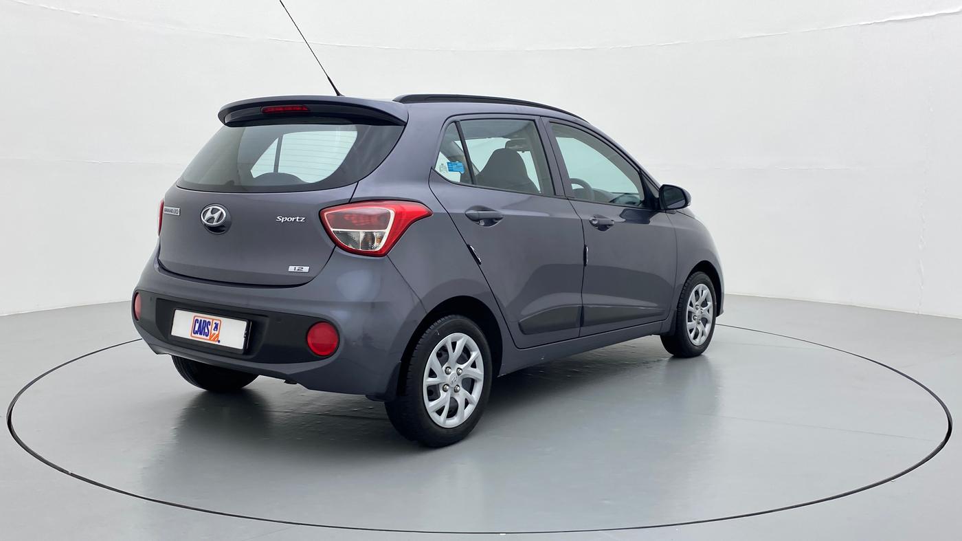 2019 Hyundai Grand i10 SPORTZ 1.2 KAPPA VTVT, Petrol, Manual, 8,515 km, Right Back Diagonal