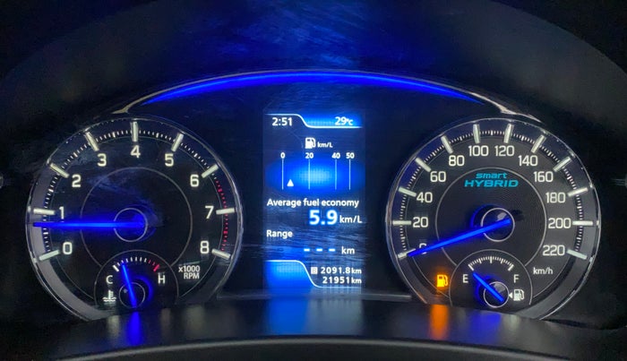 2021 Maruti Ciaz DELTA 1.5 SHVS MT PETROL, Petrol, Manual, 21,951 km, Odometer Image