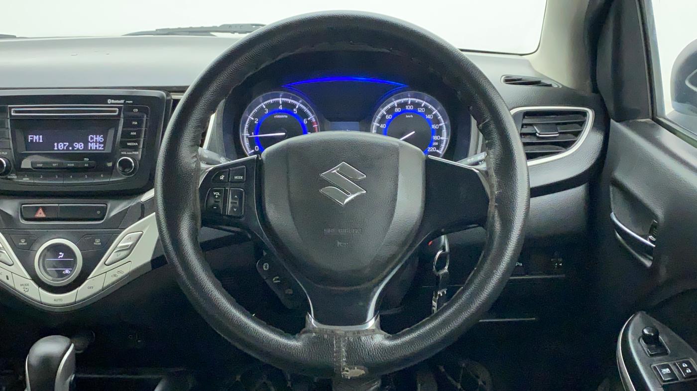 2016 Maruti Baleno DELTA CVT PETROL 1.2, Petrol, Automatic, 50,647 km, Steering Wheel Close Up