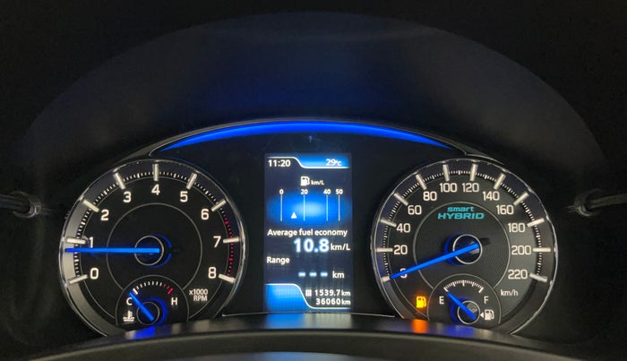 2021 Maruti Ciaz ALPHA 1.5 SHVS PETROL, Petrol, Manual, 35,973 km, Odometer Image