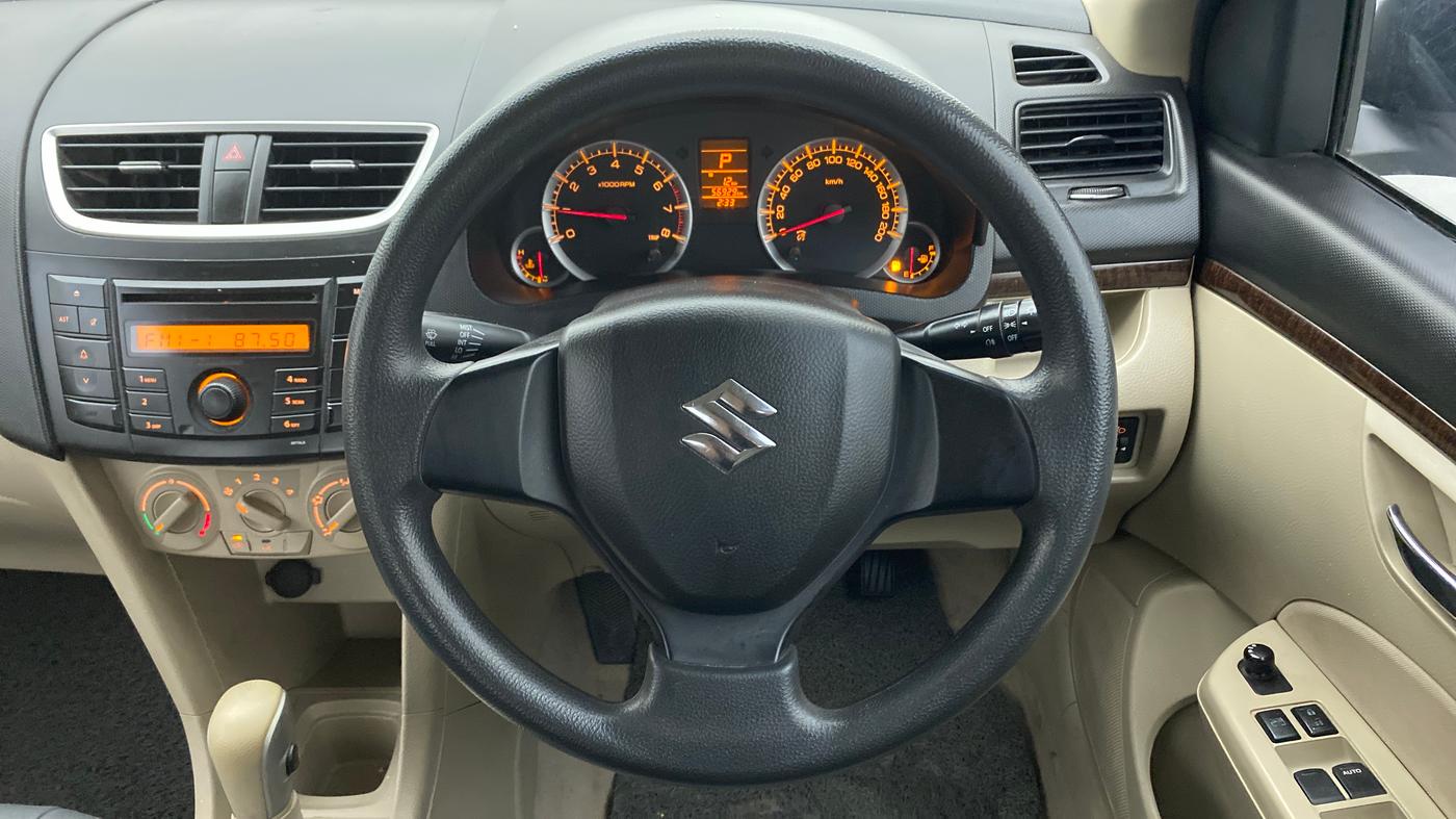 2013 Maruti Swift Dzire AUTOMATIC, Petrol, Automatic, 56,994 km, Steering Wheel Close Up