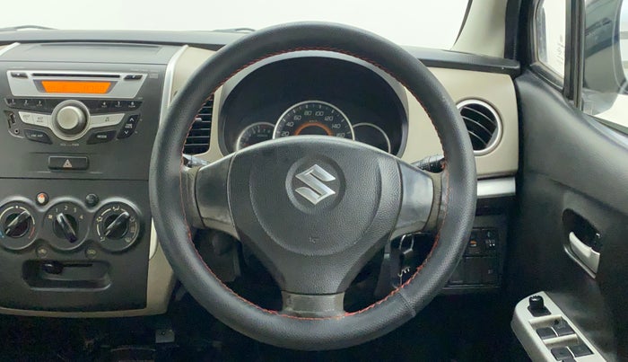 2013 Maruti Wagon R 1.0 VXI, Petrol, Manual, 1,12,689 km, Steering Wheel Close Up