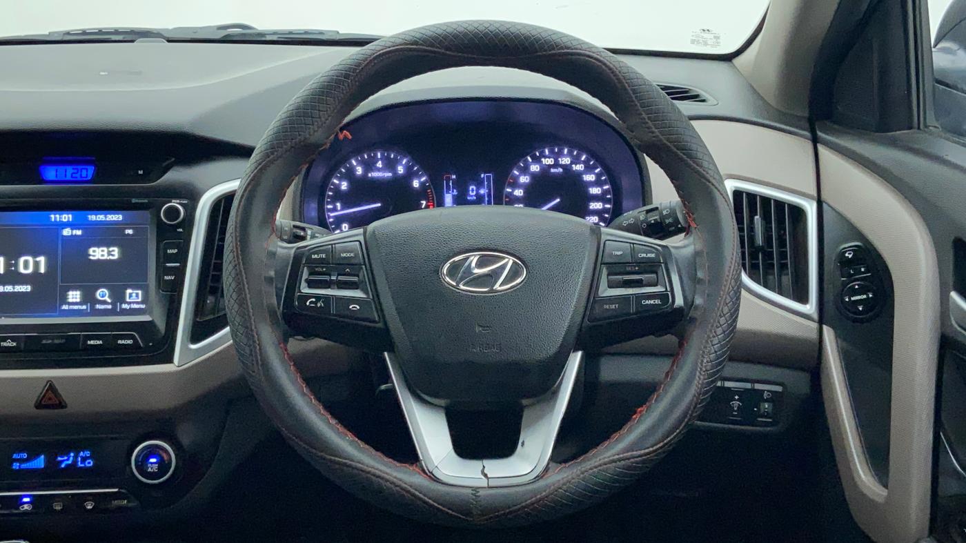 2019 Hyundai Creta SX AT 1.6 PETROL, Petrol, Automatic, 55,766 km, Steering Wheel Close Up